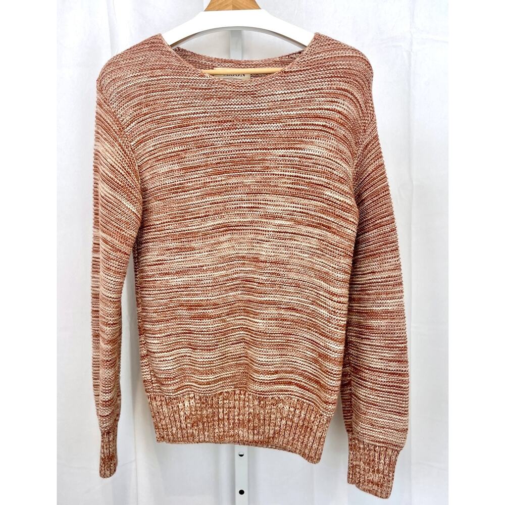 FILSON Lake Quinault Sweater Pullover Cotton Natural Clay Melange Brown Red S